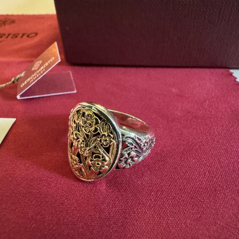 Gerochristo 18k Gold and 925 Sterling Silver - Size 7 - Picture 3 of 6